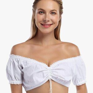 Women's Bavarian Oktoberfest Costume Crop Top